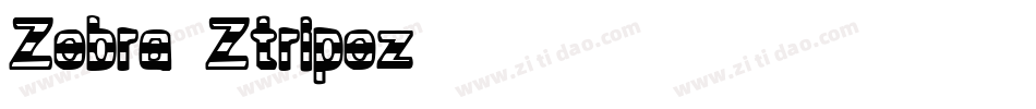Zebra Ztripez字体转换
